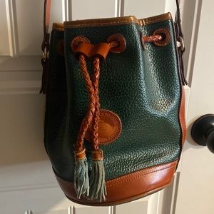 Vintage Dooney and Bourke bucket bag all weather leather